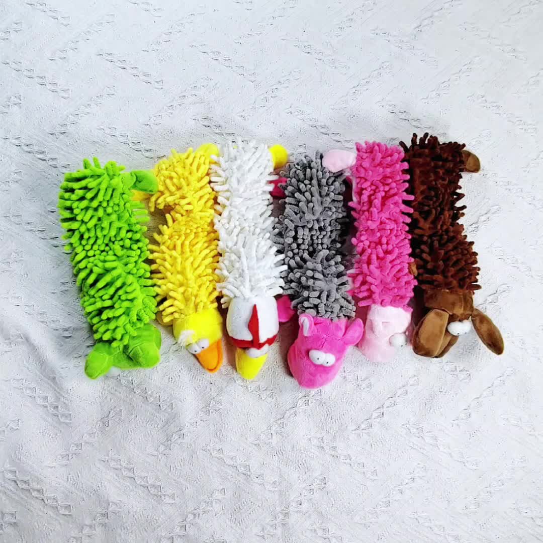 Jouet à Mâcher en Peluche pour Chien - Nettoyage des Dents - Réduction de l'Anxiété - Durable et Amusant - Les animaux connectés 🐕📱