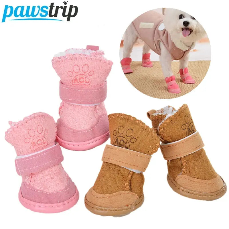 Protégez les pattes de votre fidèle compagnon avec style et confort grâce à nos bottes pour chien chaudes et confortables ! ❄️ - Les animaux connectés 🐾