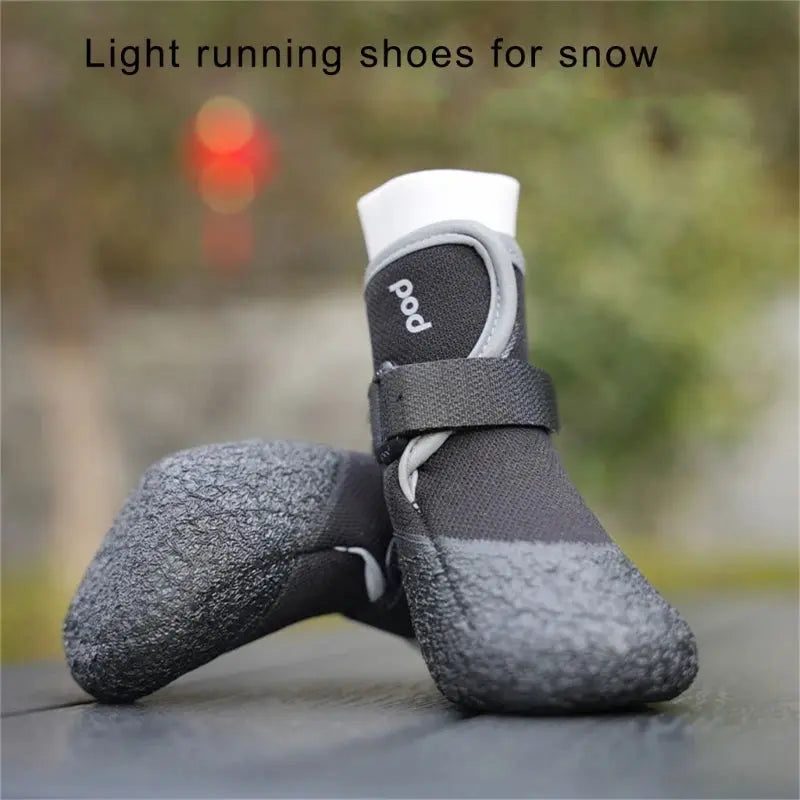 4pack Durability Puppies Shoes Outdoor Walking Pet Dog Shoes Pet Dog Snow Shoes for Safe Walking Soft Bottom Les animaux connectés 🐾