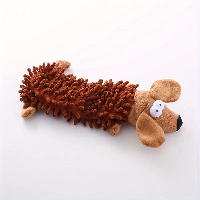 Jouet à Mâcher en Peluche pour Chien - Nettoyage des Dents - Réduction de l'Anxiété - Durable et Amusant - Les animaux connectés 🐕📱