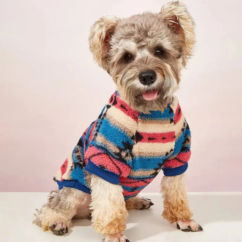 Sweat doux pour chien en polyester : motif à rayures originaux, votre chien aura du style ! - Les animaux connectés 🐾