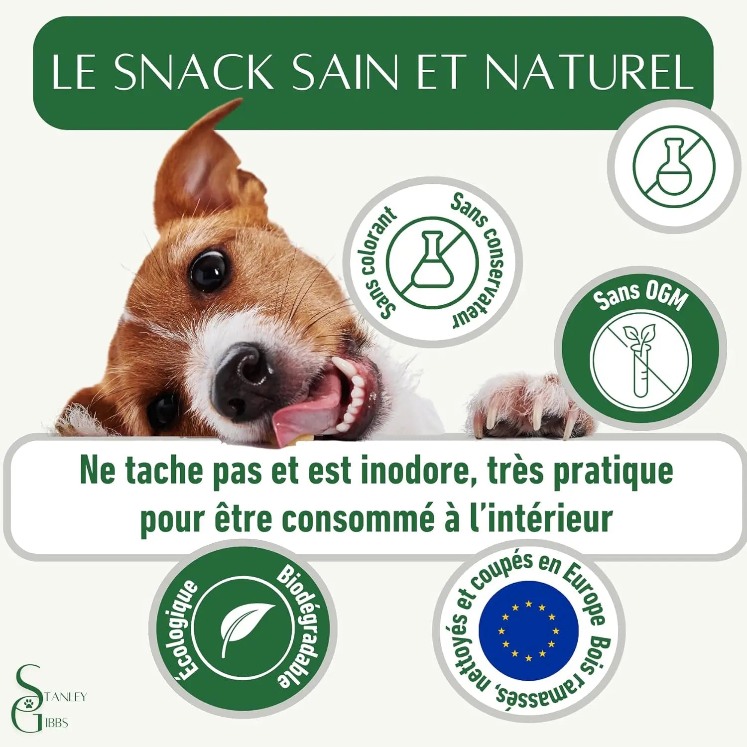 Bois de cerf a Macher TRANCHÉ. Friandise Naturelle pour Chiots et Chiens de Tout âges. Jouet Occupation de Mastication Naturel et écologique. Soins Dentaire idéal Les animaux connectés 🐾