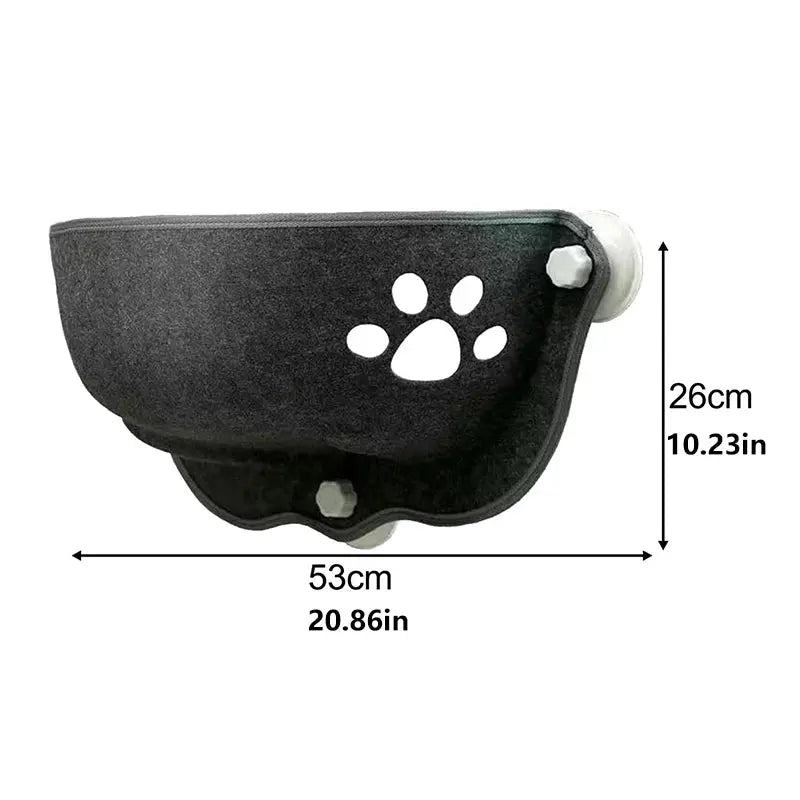 Cat Window Hammock With Strong Suction Cups Pet Kitty Hanging Sleeping Bed Storage Felt Warm Pets Cage Sunny Seat Beds Les animaux connectés 🐕📱