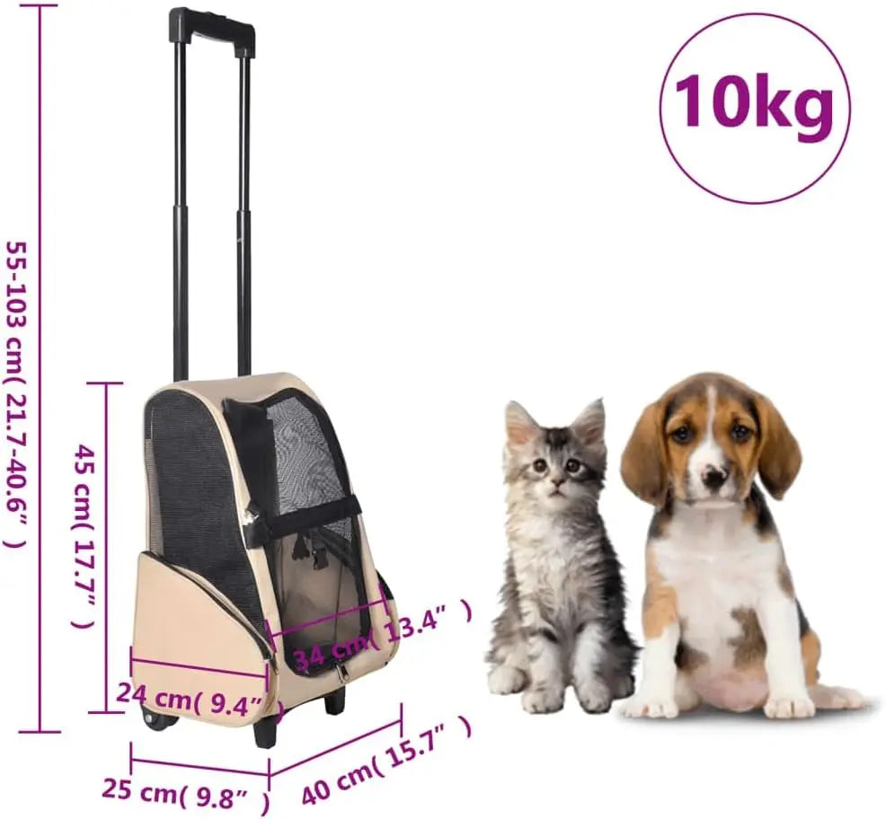 Chariot Polyvalent Pliable Pour Animaux De Compagnie Sac De Transport Les animaux connectés 🐾