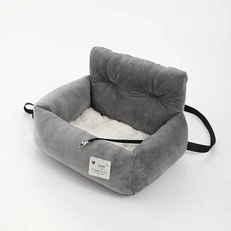 Dog Car SUV Seat Puppy Bed with Adjustable Fixed Strap Non-Slip Bottom Dog Seat for Dog Cat Traveling Carry Supplies Les animaux connectés 🐕📱