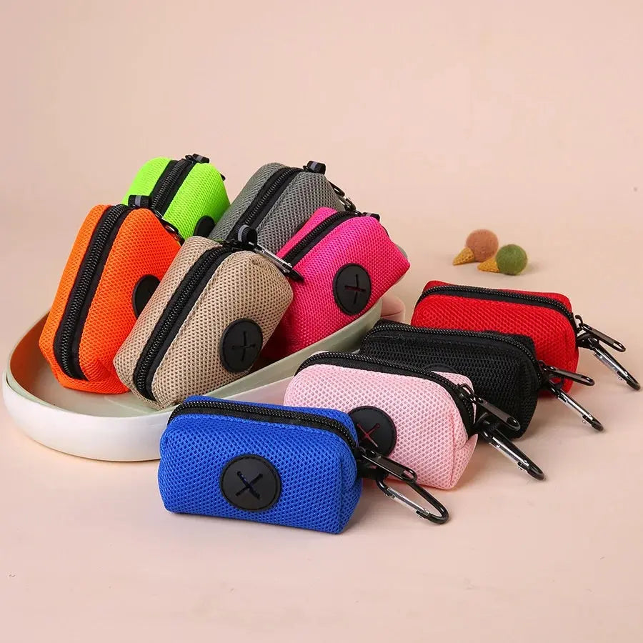 Dog Poop Bag Carrier Portable Pet Waste Bag Dispenser Luxury Stylish Dog Garbage Holder Dispensers Cleaning Supplies Les animaux connectés 🐕📱