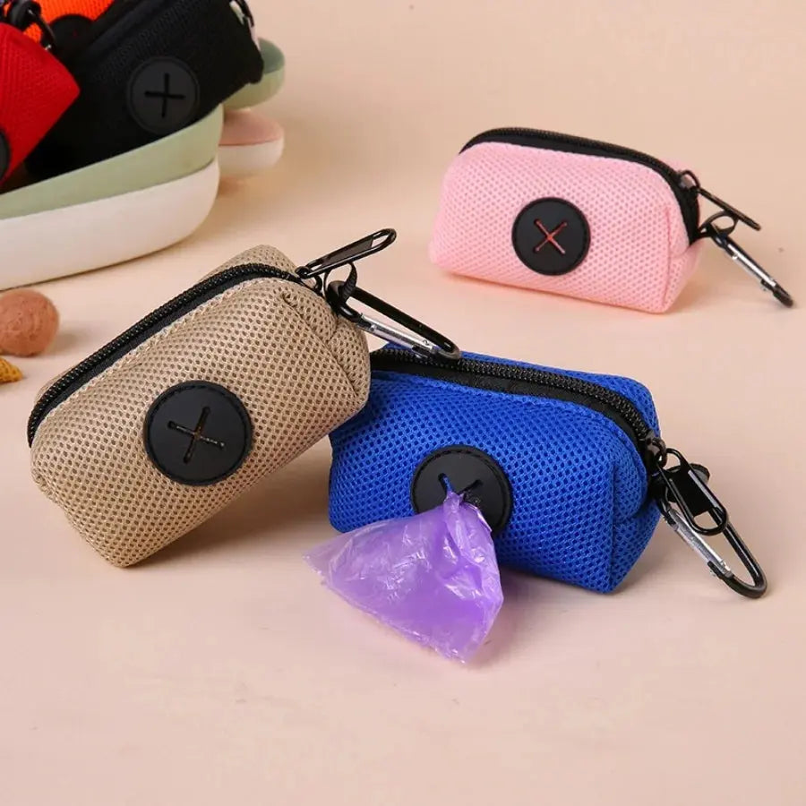 Dog Poop Bag Carrier Portable Pet Waste Bag Dispenser Luxury Stylish Dog Garbage Holder Dispensers Cleaning Supplies Les animaux connectés 🐕📱