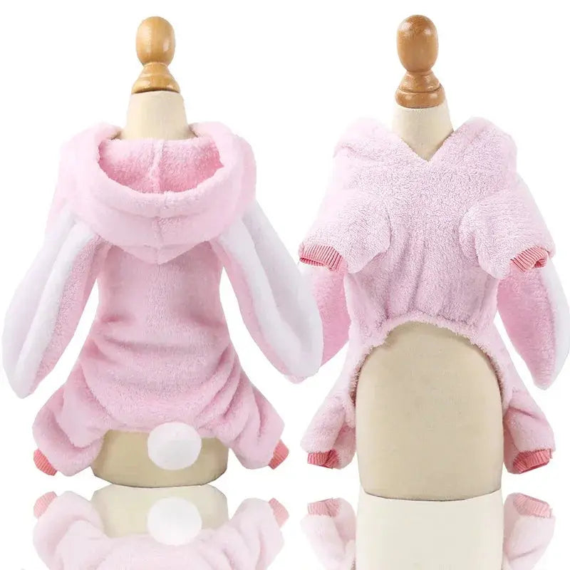 Fleece Dog Clothes Cosplay Pet Hoodies Winter Warm Dog Coat Jacket For Small Dogs Jumpsuits Chihuahua Yorkie Clothes Pet Apparel Les animaux connectés 🐕📱