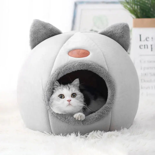 New Deep Sleep Comfort In Winter Cat Bed Iittle Mat Basket Small Dog House Products Pets Tent Cozy Cave Nest Indoor Cama Gato Les animaux connectés 🐕📱