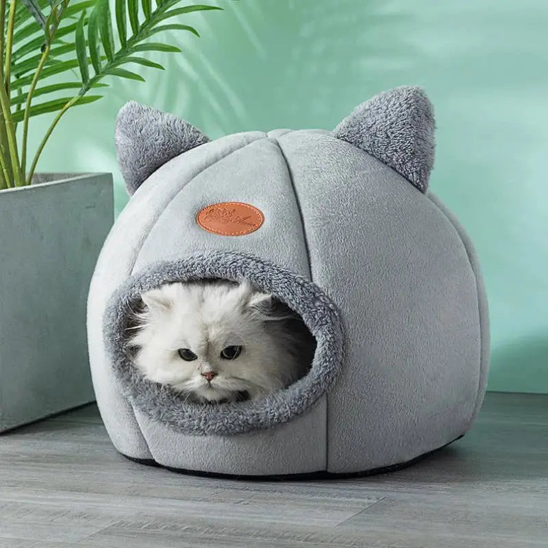 New Deep Sleep Comfort In Winter Cat Bed Iittle Mat Basket Small Dog House Products Pets Tent Cozy Cave Nest Indoor Cama Gato Les animaux connectés 🐕📱