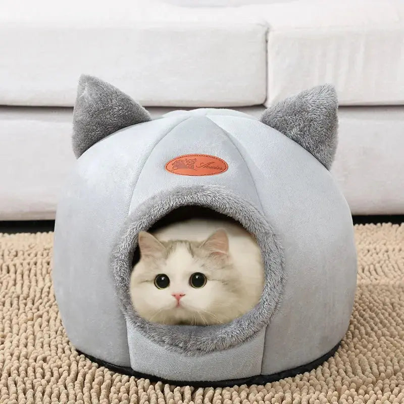 New Deep Sleep Comfort In Winter Cat Bed Iittle Mat Basket Small Dog House Products Pets Tent Cozy Cave Nest Indoor Cama Gato Les animaux connectés 🐕📱