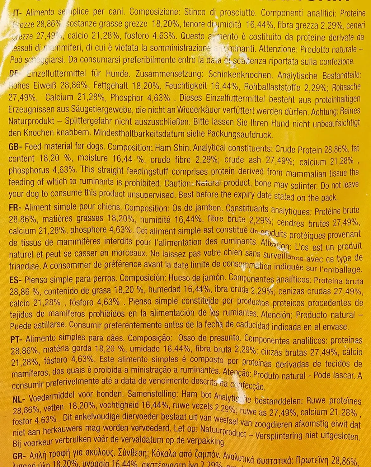 Jarret De Porc Friandise Pour Chien - Lot De 6 Les animaux connectés 🐾