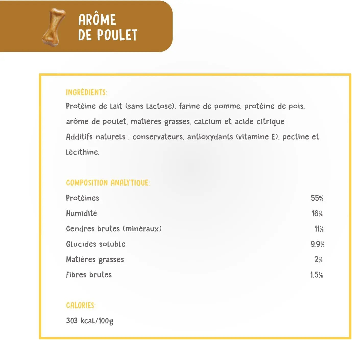 Os À Mâcher Pour Chiens Avec Fromage Et Poulet - Sans Lactose Et Naturellement Sain - Riche En Protéines Et En Fer - Grand (Paquet De 3) Les animaux connectés 🐾