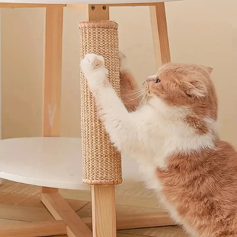 Natural Sisal Cat Scratcher Mat Cat Scratch Mats Horizontal Cat Floor Scratching Pad Rug Protect Couch and Carpets Les animaux connectés 🐕📱