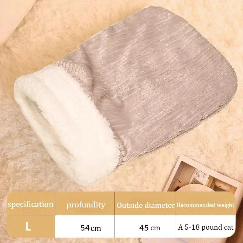 Cat Nest Four Seasons General Purpose Cat Winter Warm Sleeping Nest Semi-closed Security Pocket Nest Cat Sleeping Supplies pets Les animaux connectés 🐕📱