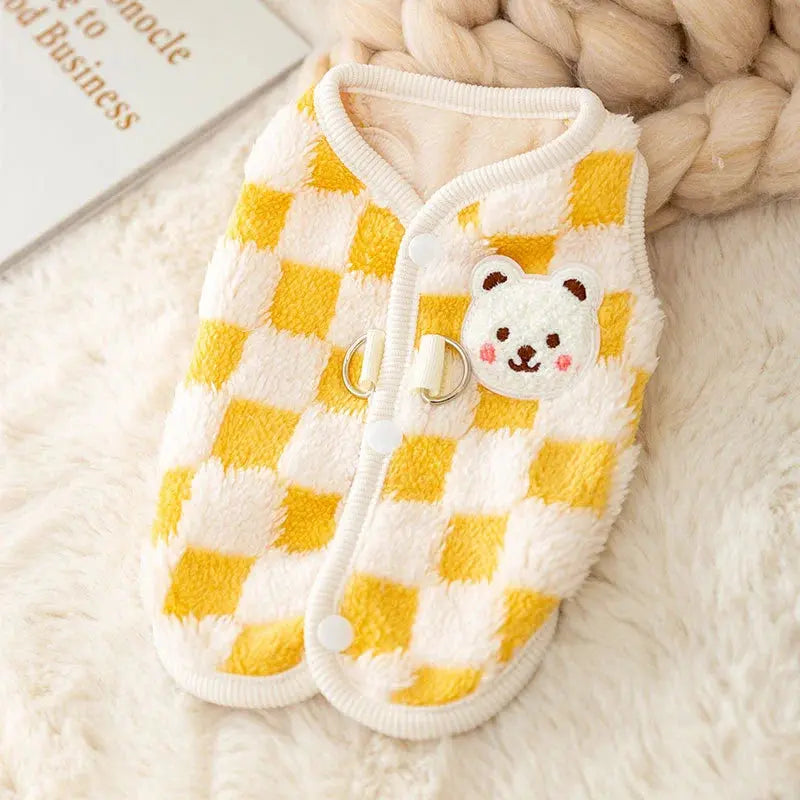 Pull en laine pour chat "Ours polaire" - Confort et style pour votre compagnon - Les animaux connectés 🐕📱