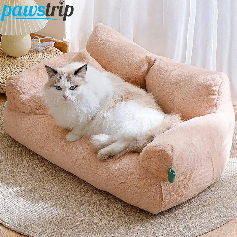 Luxury Cat Bed Sofa Winter Warm Cat Nest Pet Bed for Small Medium Dogs Cats Comfortable Plush Puppy Bed Pet Supplies Les animaux connectés 🐕📱