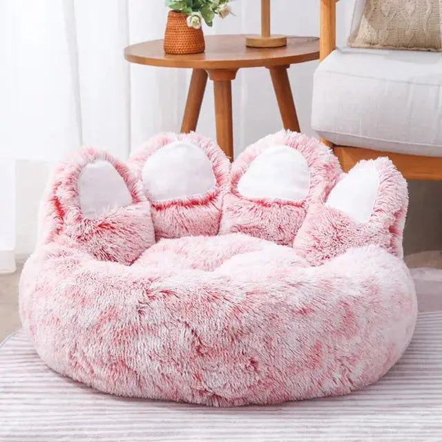 Dog Bed Cat Pet Sofa Cute Bear Paw Shape Comfortable Cozy Pet Sleeping Beds For Small Medium Large Soft Fluffy Cushion Dog Bed Les animaux connectés 🐕📱