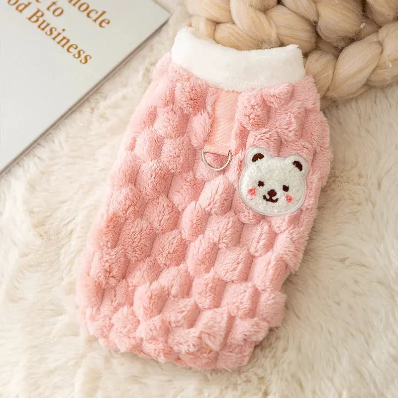 Pull en laine pour chat "Ours polaire" - Confort et style pour votre compagnon - Les animaux connectés 🐕📱