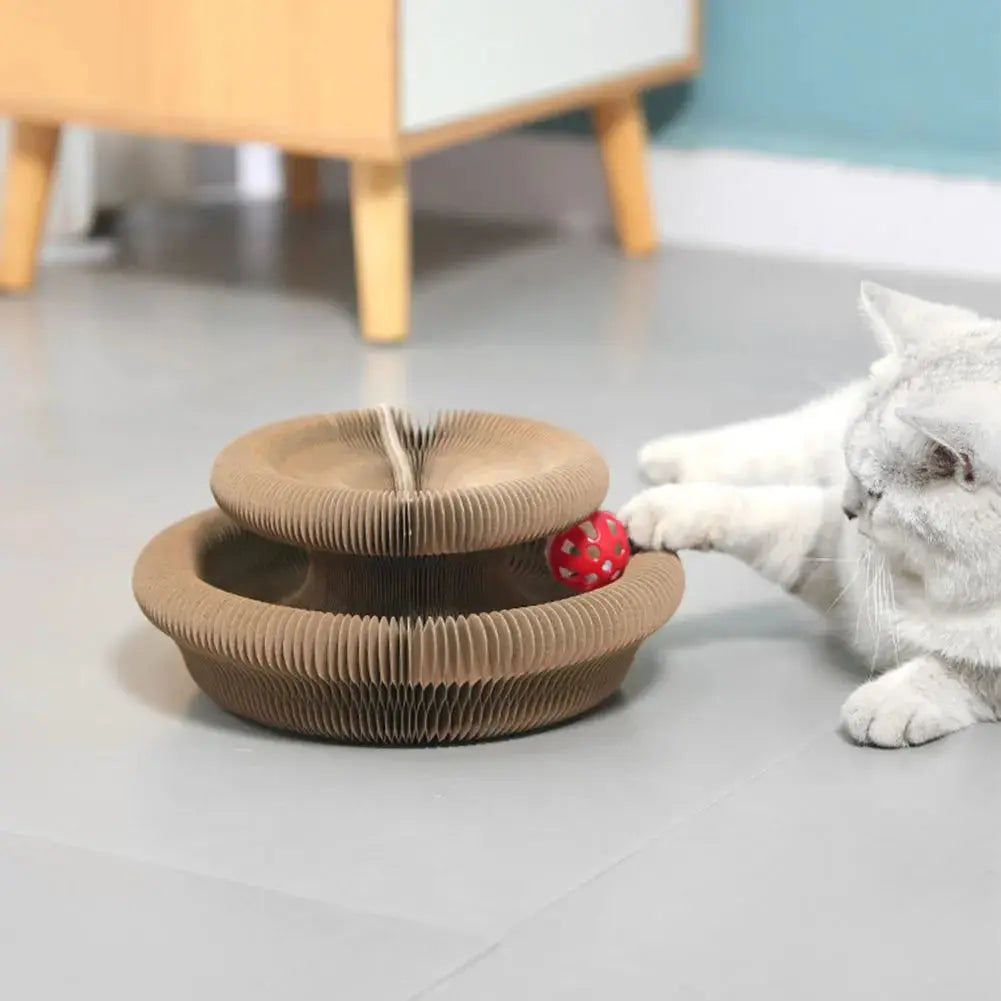 Magic Organ Cat Scratching Board Interactive Scratcher Cat Toy Cat Accordion Toy Cat Grinding Claw Scratching Board Pet Supplies Animals Kingdom