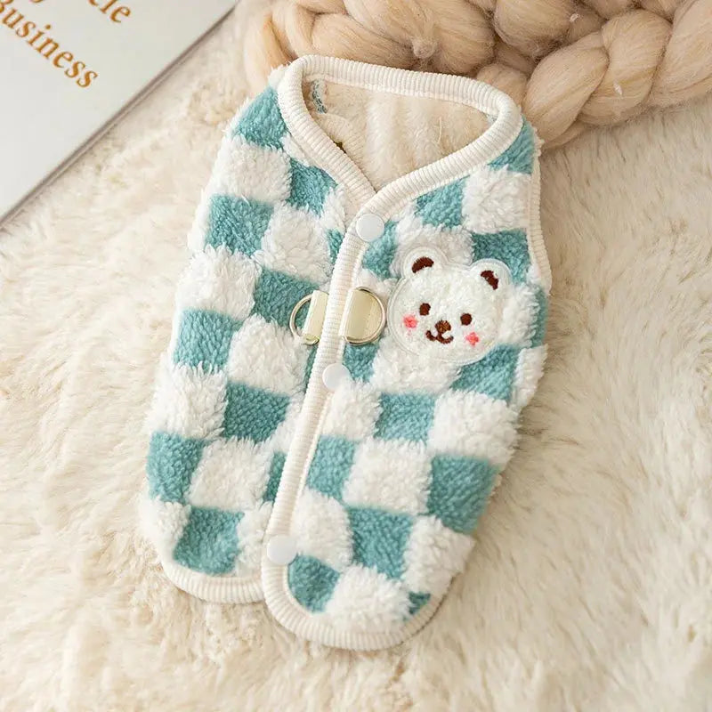 Pull en laine pour chat "Ours polaire" - Confort et style pour votre compagnon - Les animaux connectés 🐕📱