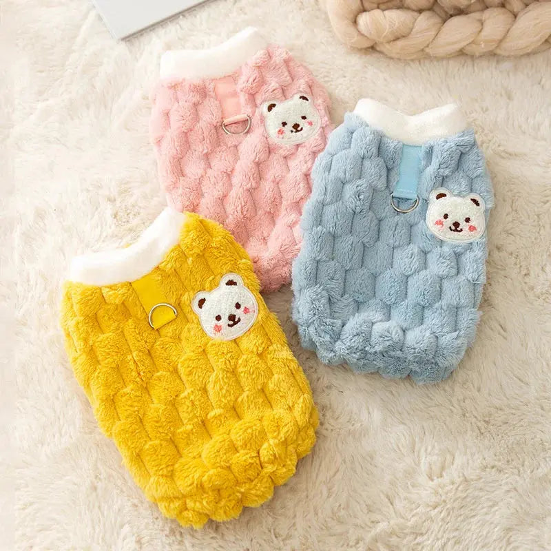 Pull en laine pour chat "Ours polaire" - Confort et style pour votre compagnon - Les animaux connectés 🐕📱