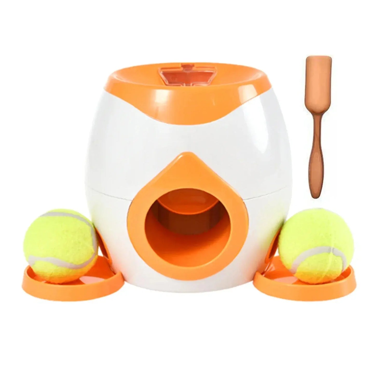 Automatic Tennis Ball Launcher with Dog Feeder Interactive Funny Reward Game Training Tool for Dog Cat Les animaux connectés 🐕📱