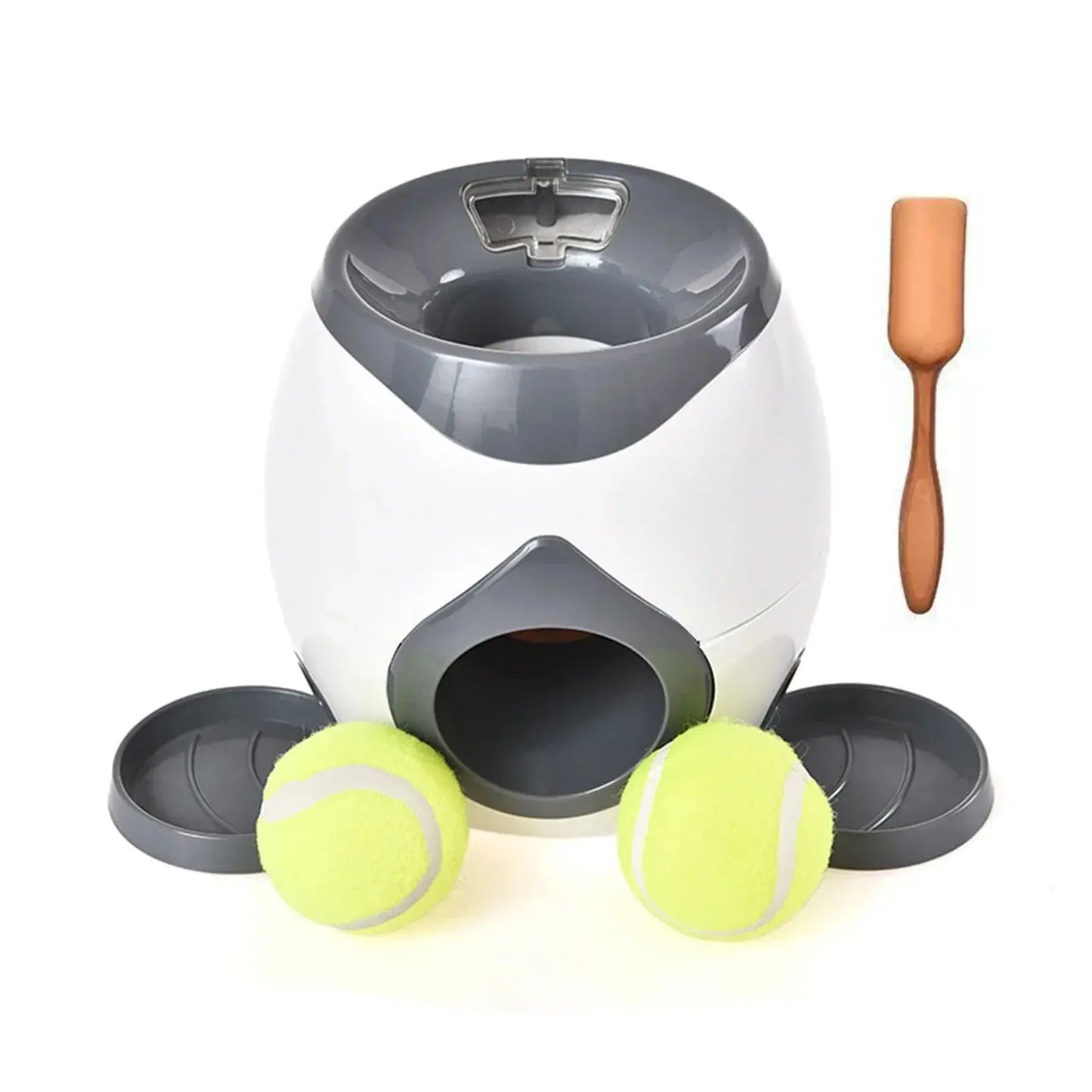 Automatic Tennis Ball Launcher with Dog Feeder Interactive Funny Reward Game Training Tool for Dog Cat Les animaux connectés 🐕📱