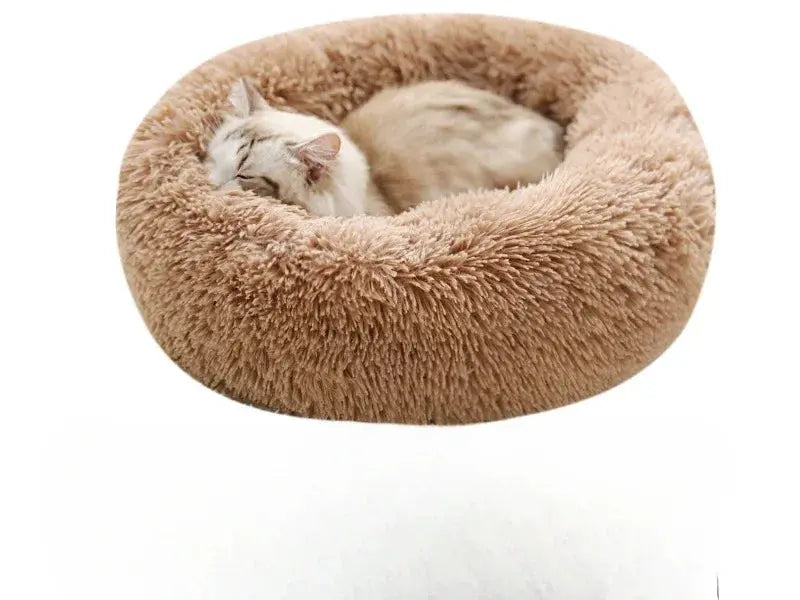 Home Plush Pet Nest Winter Cat Nest Dog Nest Warm Detachable and Washable Round Cat Nest Pet Bed Seasonal Universal Decoration Les animaux connectés 🐕📱