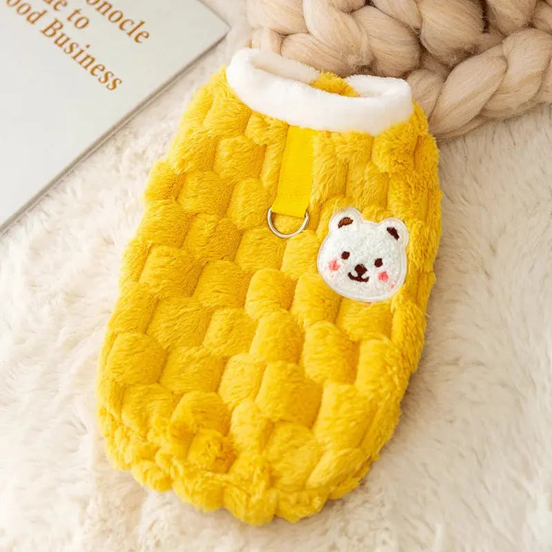 Pull en laine pour chat "Ours polaire" - Confort et style pour votre compagnon - Les animaux connectés 🐕📱