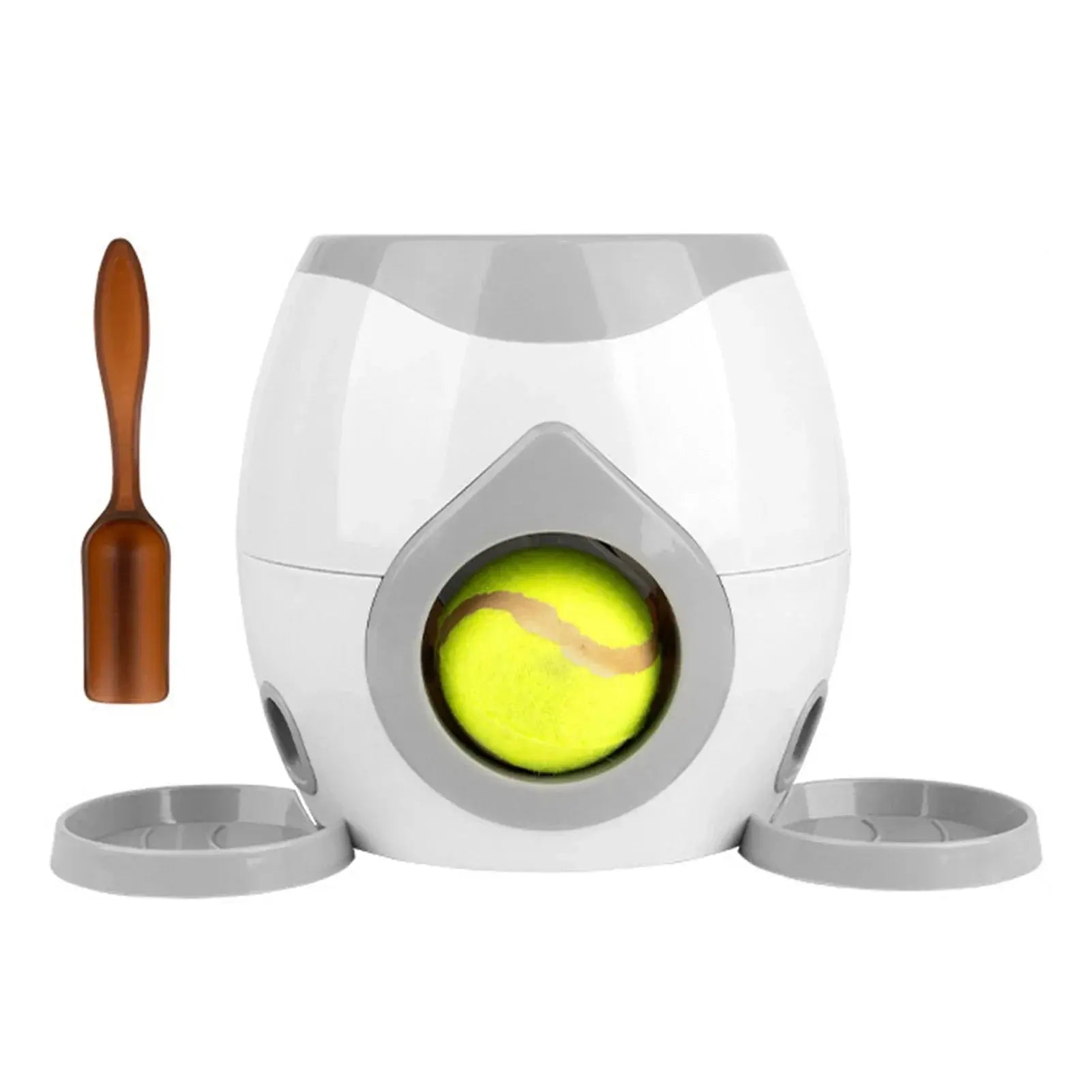 Automatic Tennis Ball Launcher with Dog Feeder Interactive Funny Reward Game Training Tool for Dog Cat Les animaux connectés 🐕📱