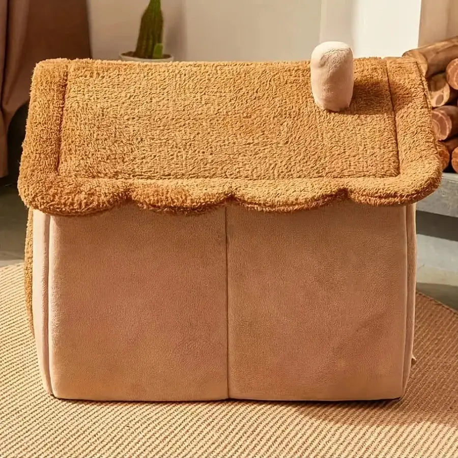 Foldable Pet House Removable Washable Cat House Puppy Cave Sofa Pet Bed House for Extra Small Dogs and Small and Medium Cats Les animaux connectés 🐕📱