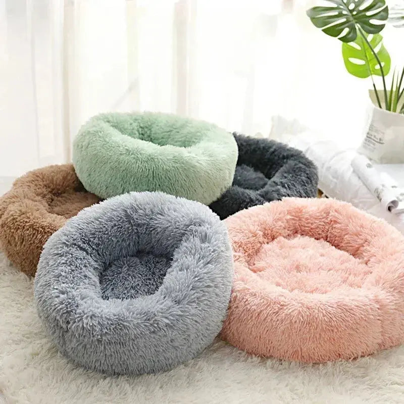 Home Plush Pet Nest Winter Cat Nest Dog Nest Warm Detachable and Washable Round Cat Nest Pet Bed Seasonal Universal Decoration Les animaux connectés 🐕📱