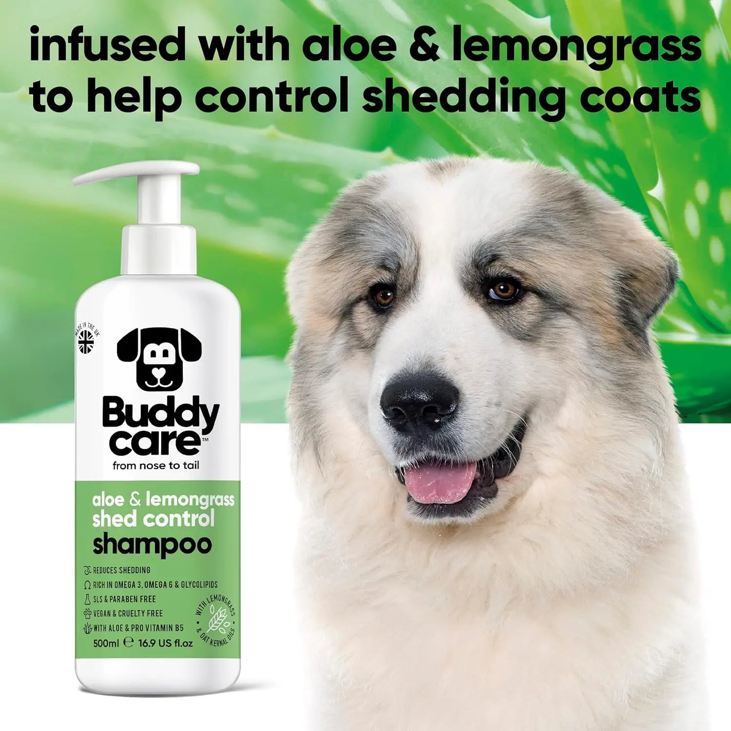 Shampooing Anti-Chute Par  - Shampooing Anti-Chute Pour Chiens - Avec De L'Aloe Vera Et De La Provitamine B5 (500Ml) Les animaux connectés 🐾