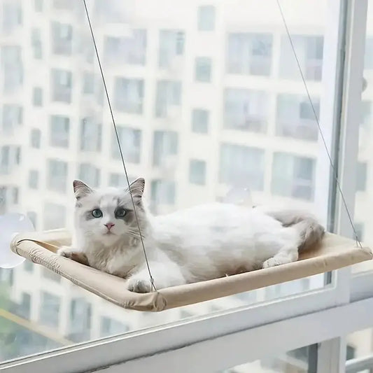 Ultra-Soft Cat Window Hammock Bed - Cozy Cloud-Like Perch for Feline Naptime - Securely Mounted, Perfect Space-Saving Les animaux connectés 🐕📱