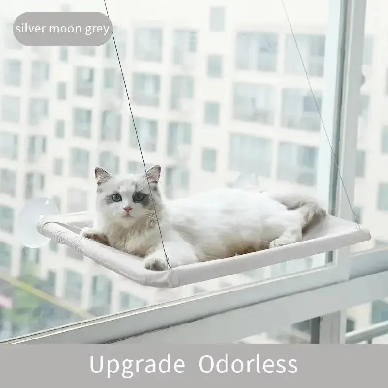 Ultra-Soft Cat Window Hammock Bed - Cozy Cloud-Like Perch for Feline Naptime - Securely Mounted, Perfect Space-Saving Les animaux connectés 🐕📱