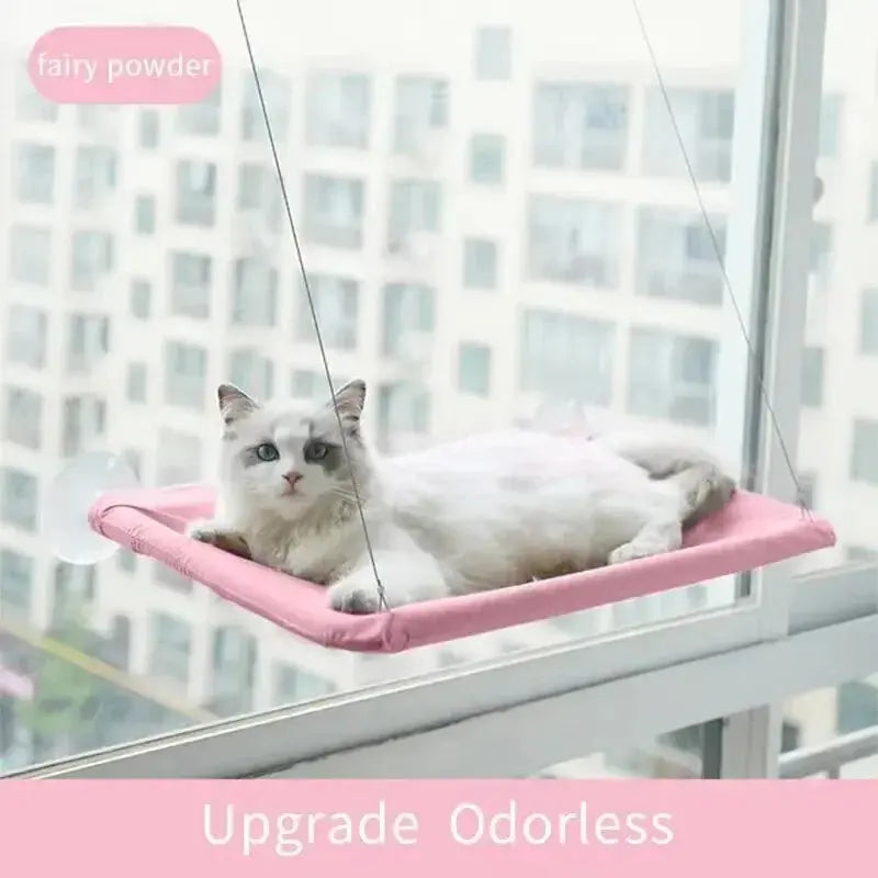 Ultra-Soft Cat Window Hammock Bed - Cozy Cloud-Like Perch for Feline Naptime - Securely Mounted, Perfect Space-Saving Les animaux connectés 🐕📱