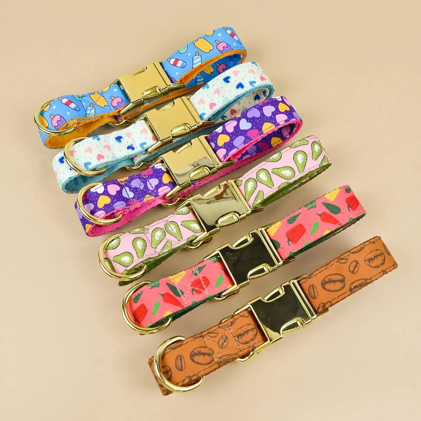 Valentine's Day and New Year Gifts For Medium Dog And Small Dog  Cute Pet Collar Double Sided Printed Pet Dog And Cat Collar Les animaux connectés 🐾